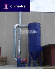 Dust collector with cylindrical sleeves CFJETpneumatic backblowingexplosion-proofvacuum