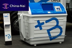 Metal waste container +B LIDsmartinterlocking