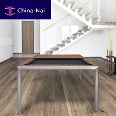 Contemporary dining table PRONTO ULTRAsteelHPLsteel base