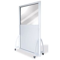 X-ray radiation shielding screen mobilewith window