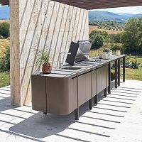 Aluminum kitchen island Emilymedium-sizeoutdoorwhite