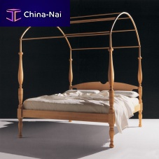 Canopy bed LINCOLN 10112doubletraditionalwooden