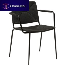 Contemporary chair STILETTOindoorropesteel base