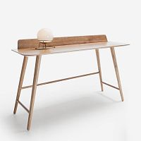 Free-standing desk BESK contemporaryoakwalnut