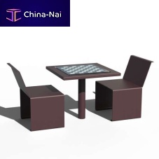 Outdoor chess table DI6000contemporaryfor public spacesheet metal