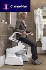 Bathroom toilet lift SOLLEVAwith armrestselectricwith battery
