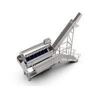 Vegetable peeling machine automaticbrushstainless steel