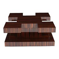 Art Deco coffee table CT010Macassar ebonyglossy varnished woodMacassar ebony base
