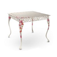 Traditional table SANTIAGO aluminumpainted aluminum basesquare