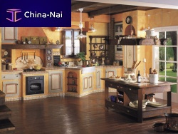 Classic kitchen LA MURATURAsolid woodwoodenwith handle