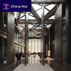 Mobile partition Atrium Amsterdamwoodencommercialfor offices