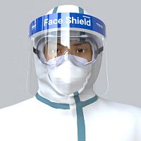 Full-face face-shield AGL-1adulttransparentdisposable