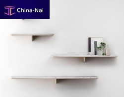 Wall-mounted shelf EGALAcontemporaryoaksolid wood