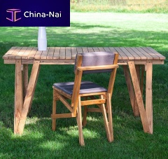 Contemporary table oakoak baserectangular