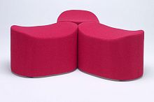 Contemporary pouf EPSIfabricleather