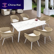 Contemporary dining table PALMAglassaluminum baserectangular