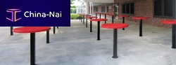 Contemporary high bar table TALL FOOD COURTsteelsquareround