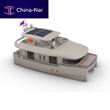 Catamaran houseboat 42inboarddieseltwin-engine