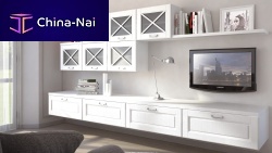 Traditional TV wall unit AGNESEwooden