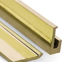Gold-plated brass profile rectangularindustrial