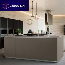 Contemporary kitchen YOTA : COMPOSIZION 02woodenislandhandleless