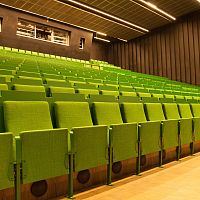 Contemporary auditorium seating FORMfabricleatherplywood