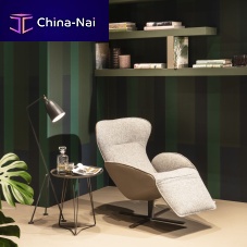 Contemporary lounge chair DAYDREAMERfabricleathersteel