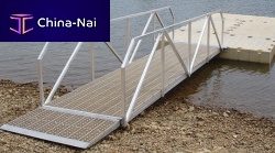 Dock gangway G400 seriesaluminumwith handrails