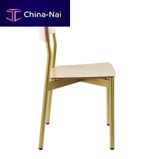Contemporary chair NAVIA indoorironwooden base