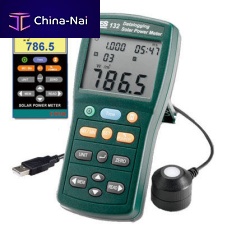 Digital power meter TES-132portableUSBfor photovoltaic applications