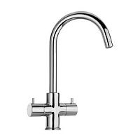 Countertop double-handle mixer tap COX: 78..490 chromed metalkitchen1-hole