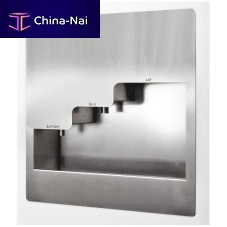 Wall-mounted hand basin LM-239squarestainless steelfor public washroom