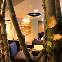 Contemporary ceiling light BELLAIroundextruded aluminumPMMA