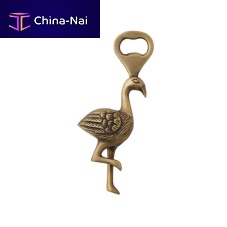 Brass bottle opener DOTTIE FLAMINGO