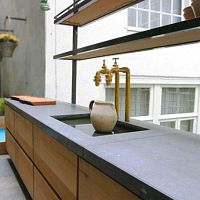 Ductal® UHP concrete countertop kitchenmatte finish