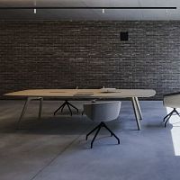 Contemporary boardroom table WINGoakwalnutplywood