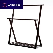2-bar towel rack NEMOfloor-standingoak