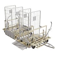 Flatbed trailer 1234743-axlefor industrial materials