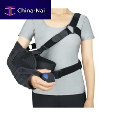 Arm sling with waist support strap O4-057with shoulder abduction pillow