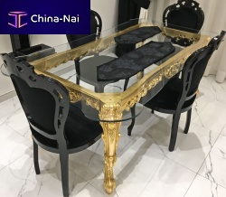 Louis XV style dining table ROYALbeechsolid woodlacquered wood