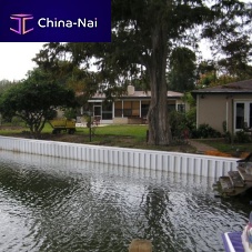 Aluminum sheet pile shoreline retaining