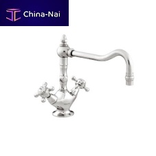 Countertop double-handle mixer tap 035030.000.50metalkitchen1-hole