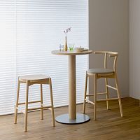 Contemporary high bar table KOTAN ashlinoleummetal base