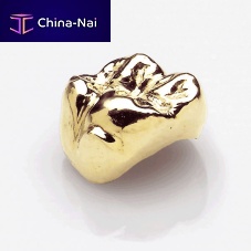 Gold-palladium alloy dental material JYE for dental crownsfor dental bridgessolid