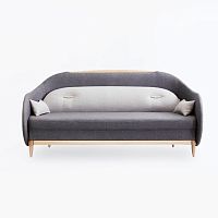 Sofa bed RECESScontemporaryfabricbrown
