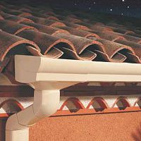 PVC roof gutter ELITEsemicircular