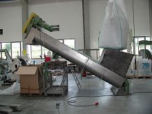 Shaftless screw conveyor TS Serieshorizontalrecliningtransport