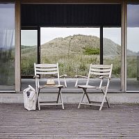 Contemporary garden chair SKAGERAK - SELANDIAoutdoorteakteak base