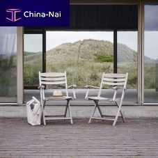 Contemporary garden chair SKAGERAK - SELANDIAoutdoorteakteak base