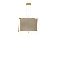 Pendant lamp GAMMA : 1835polished brassglassfabric